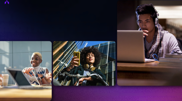 People using different devices 